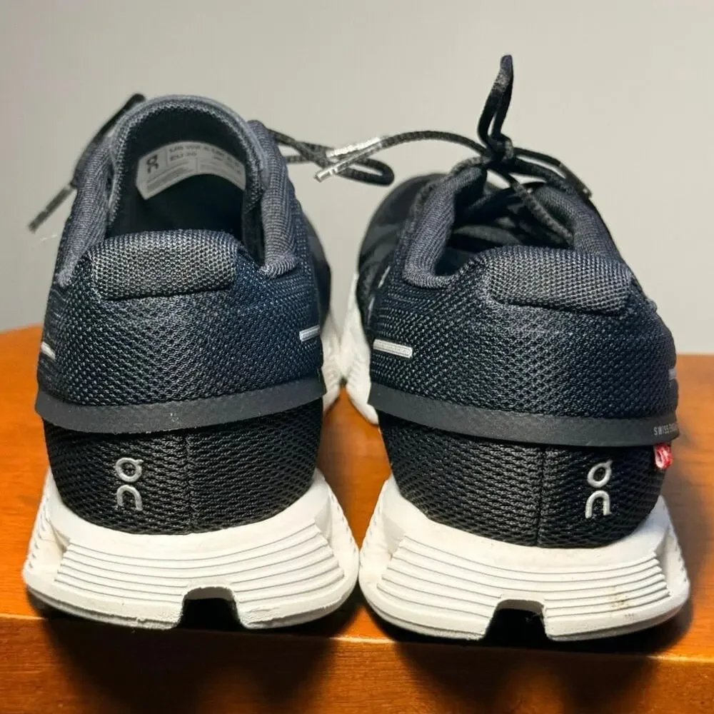 On Running Cloud 5 Shoes Women 8.5 Black White Sneakers NO INSOLES AS IS
